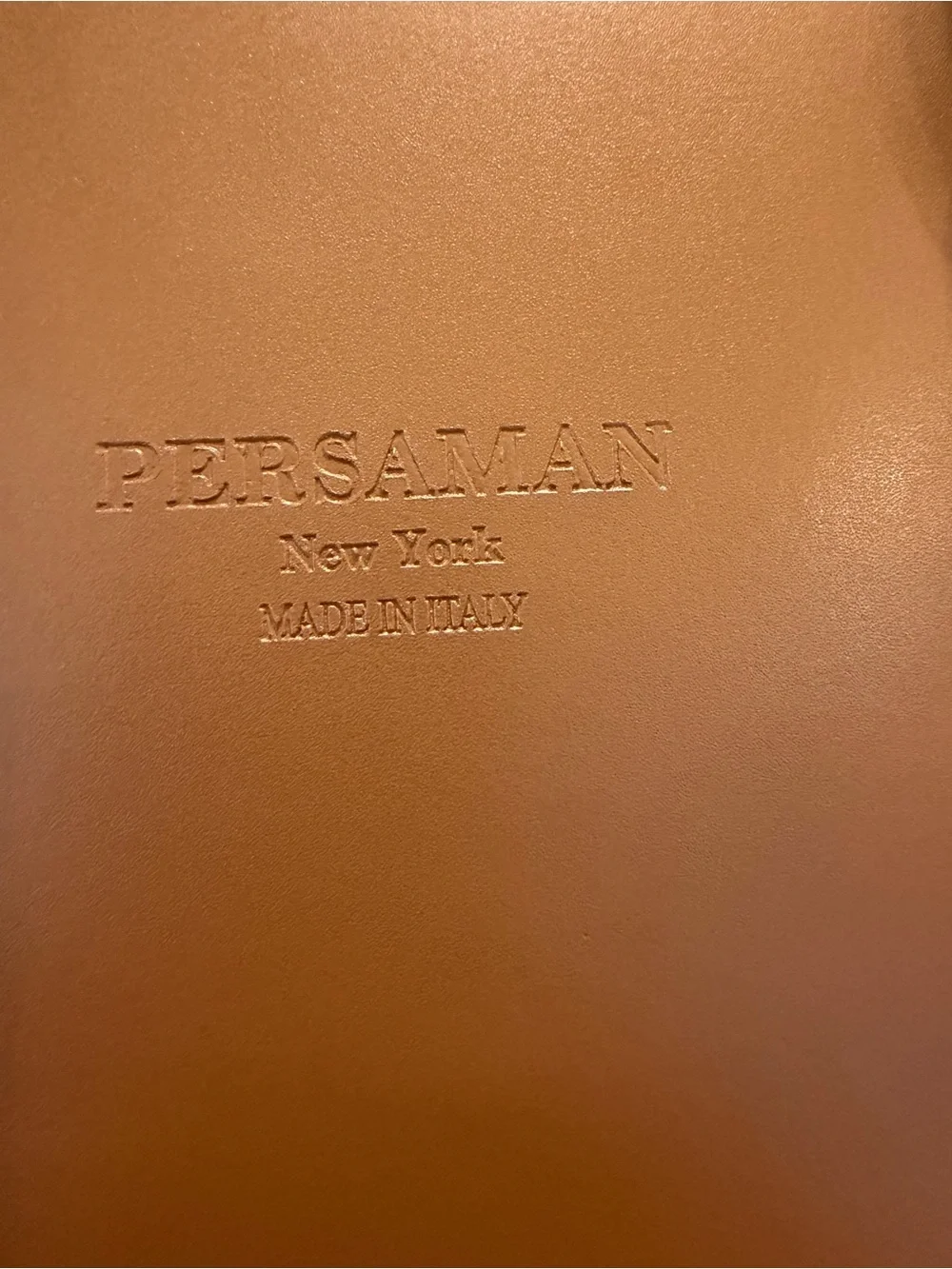 Persaman New York Italian leather Computer bag- B